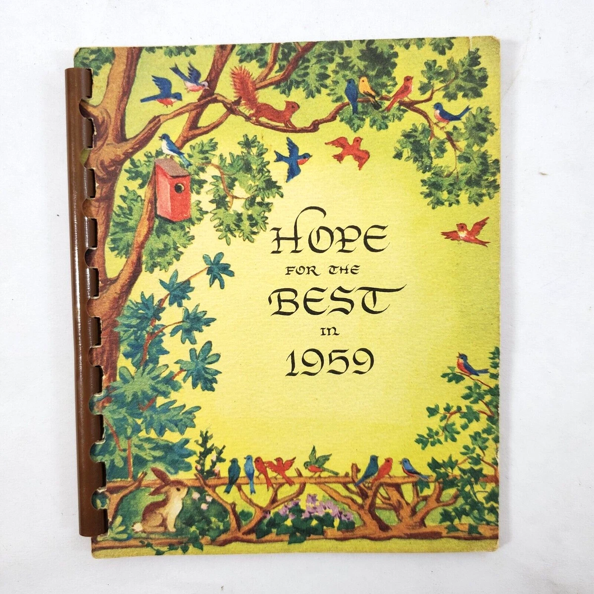 Vintage Hope For The Best In 1959 - Pocket Calendar Book Day Planner | eBay
