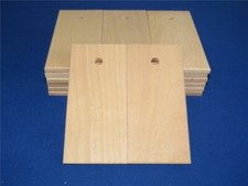 100 x Tafel f&uuml;r W&auml;sche- Transportsack Bundeswehr aus Echtholz Buche 15 x 7 x 0,8