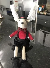 Male Mouse With Top Hat And Stick Ears Holiday Decor Chimney Sweeper Christmas