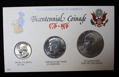 アメリカ合衆国バイセンテニアルコインセット 1976年 1976 bicentennial coin set - Etsy 日本