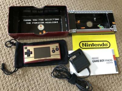 Nintendo Game Boy Micro Body & Advance Soft Set Famicom Color