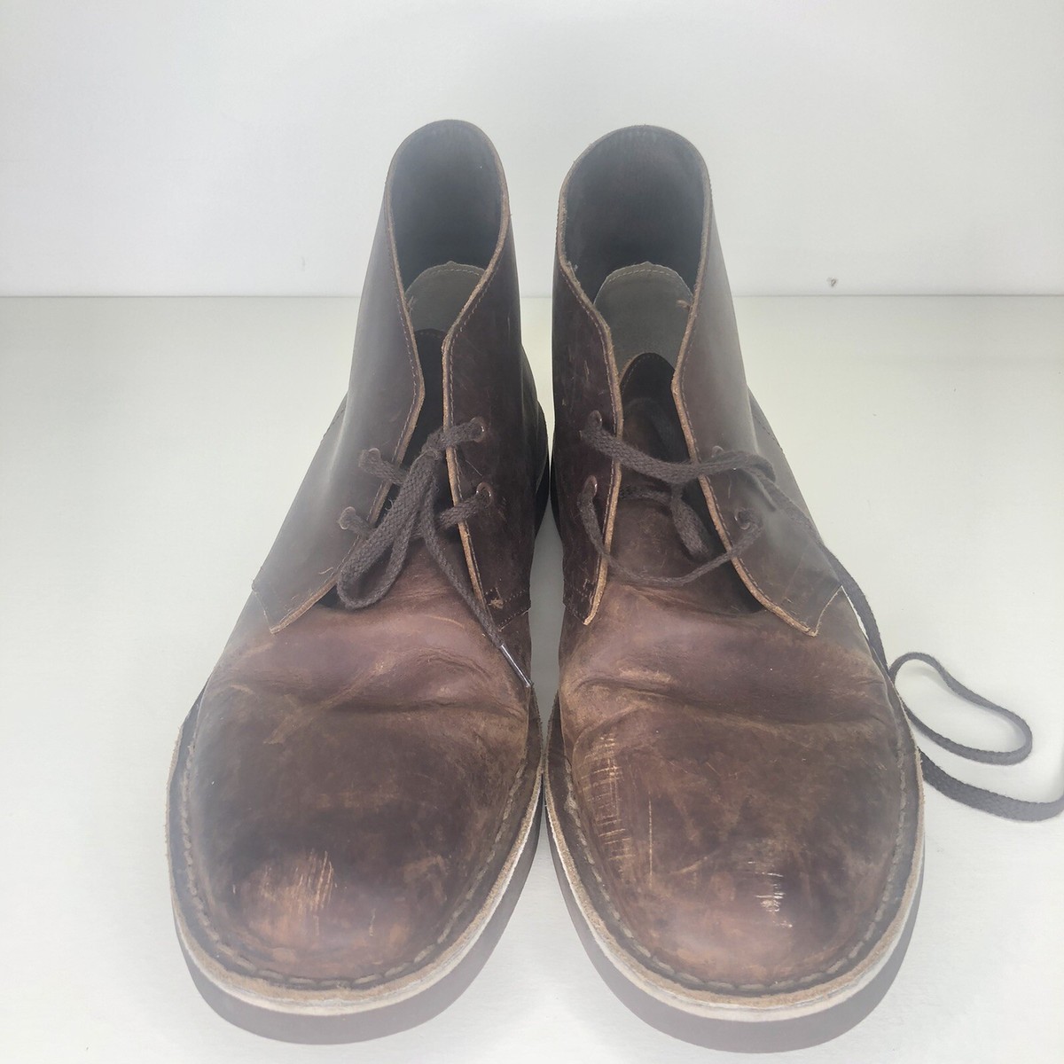 Clarks Chukka Ankle Leather Boots Shoes Casual 15522 Men 