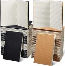 96 Pieces Mini Notebooks Bulk 3.5 X 5.5 Pocket Small Notepads Journals Lined and