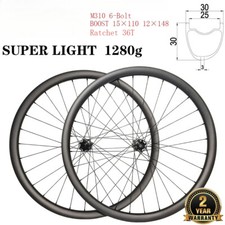 29er MTB XC Carbon BOOST Wheelset 30mm 30mm Asymmetric Tubeless Clincher 28H