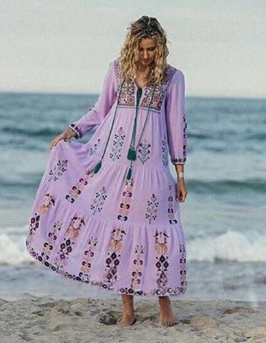 BOHO Ethnic Maxi Dress 