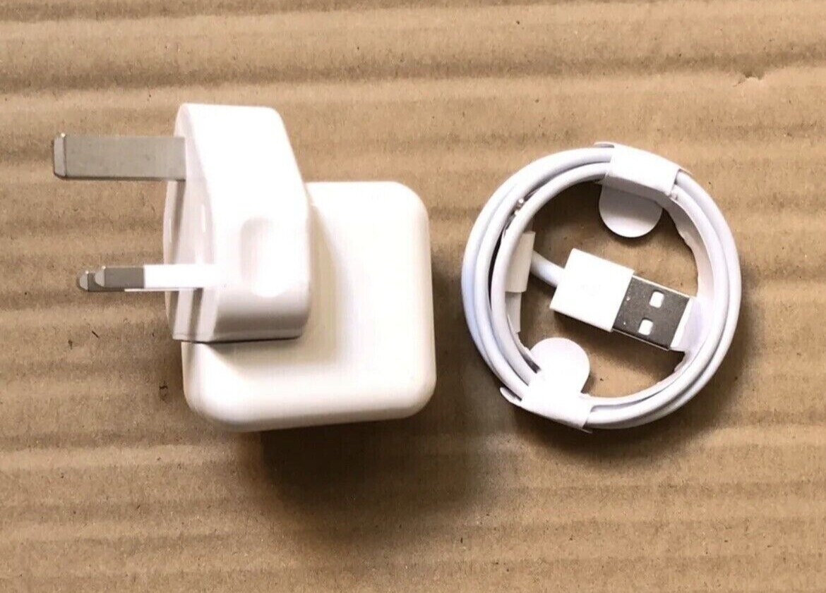 Genuine Apple 12W USB Mains Charger Power Adapter iPad iPod iPhone