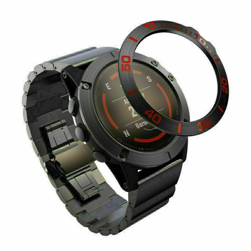 1x Metal Bezel Ring Guard Bumper Cover Frame For Garmin Fenix 5X /5X Plus Watch - Picture 14 of 20