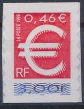 Timbre France Adhesif  24 le Timbre Euro