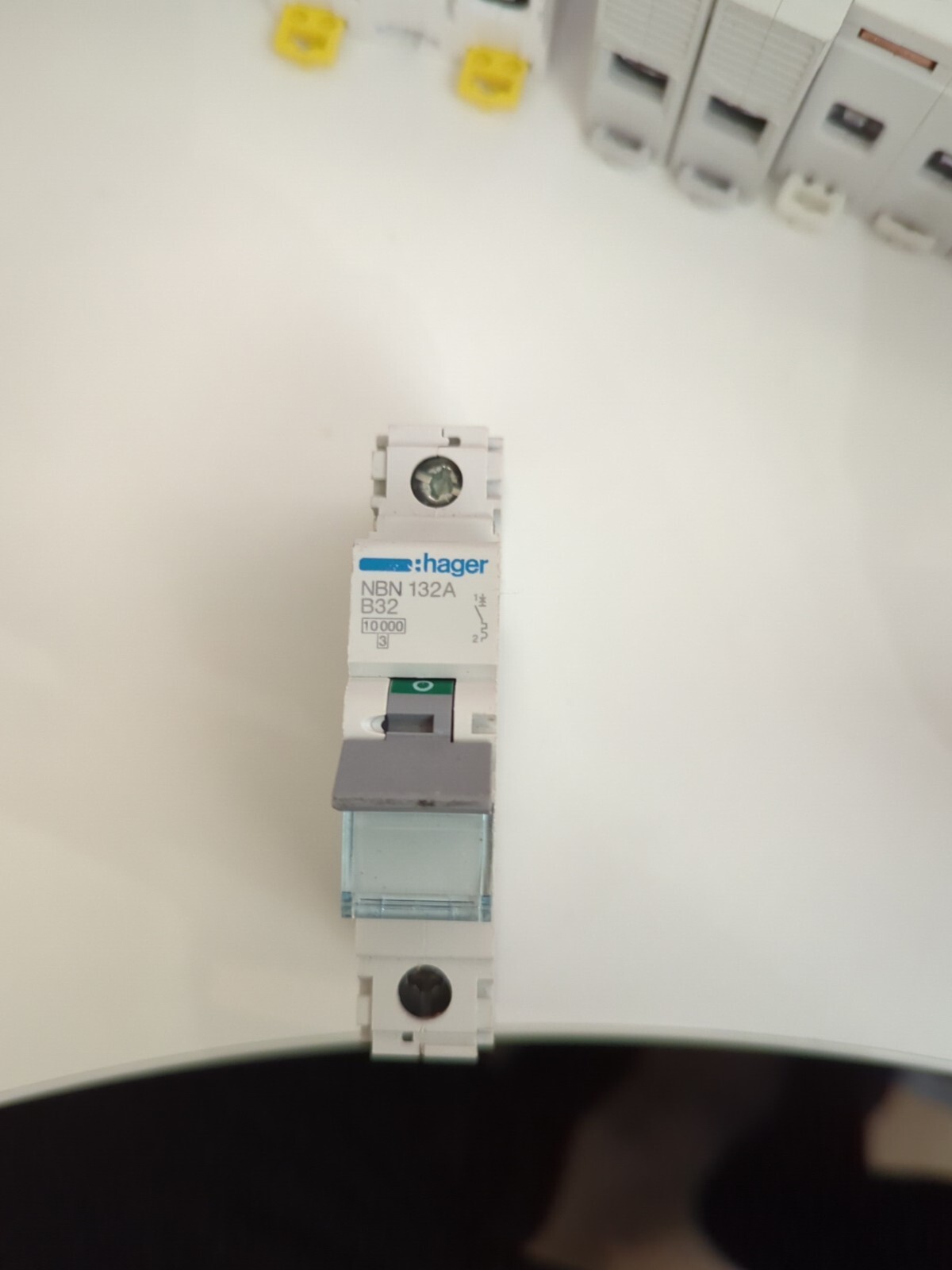 Hager MCB 32 Amp Single Pole Circuit Breaker Type B 32A NBN132A