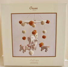 NEW Crane Baby Safari Ceiling Nursery Mobile Elephant Giraffe Lion Handmade