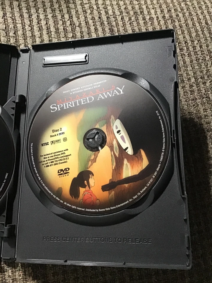 SPIRITED AWAY 2002 2-DVD SET HAYAO MIYAZAKI BUENA VISTA PRINT - Image 4 of 4