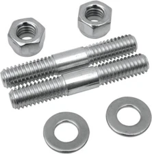 Colony Fork Slider Cap Stud/Nut Kit Chrome #8826-6 Harley Davidson