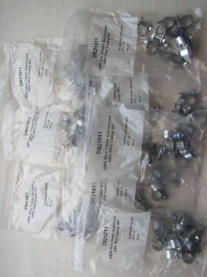 (80) ABA Group Mini 11mm Galvanized ABA Mini W1 Hose Clamps, (8pks of 10 each)