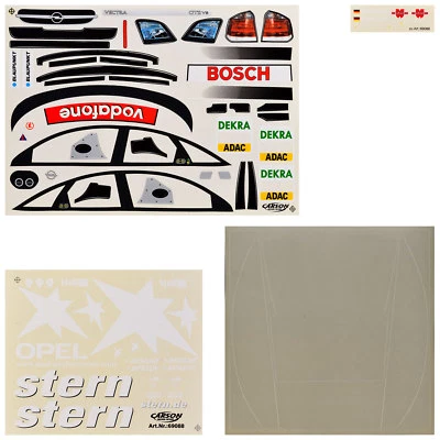 Feuille décorative 1:10 Opel Vectra GTS V8 étoile Frentzen DTM2004 autocollan... - Photo 1/3