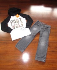 OLD NAVY  GAP KIDS  New NWT Boy's 5 6  Hooded Shirt  Adjustable Jeans c23