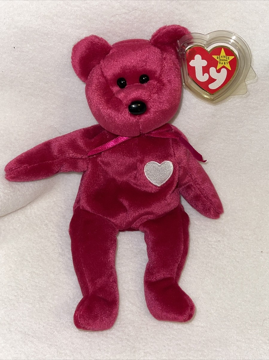 1998 TY Original Beanie Baby Valentina Bear Date Errors Rare
