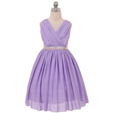 LILAC Size 4 Flower Girl Dress Birthday Wedding Bridesmaid Recital Party Formal