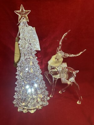 NEW 15   Christian Lacroix LED Lighted Tree & 12  Cupcakes & Cashmere Reindeer