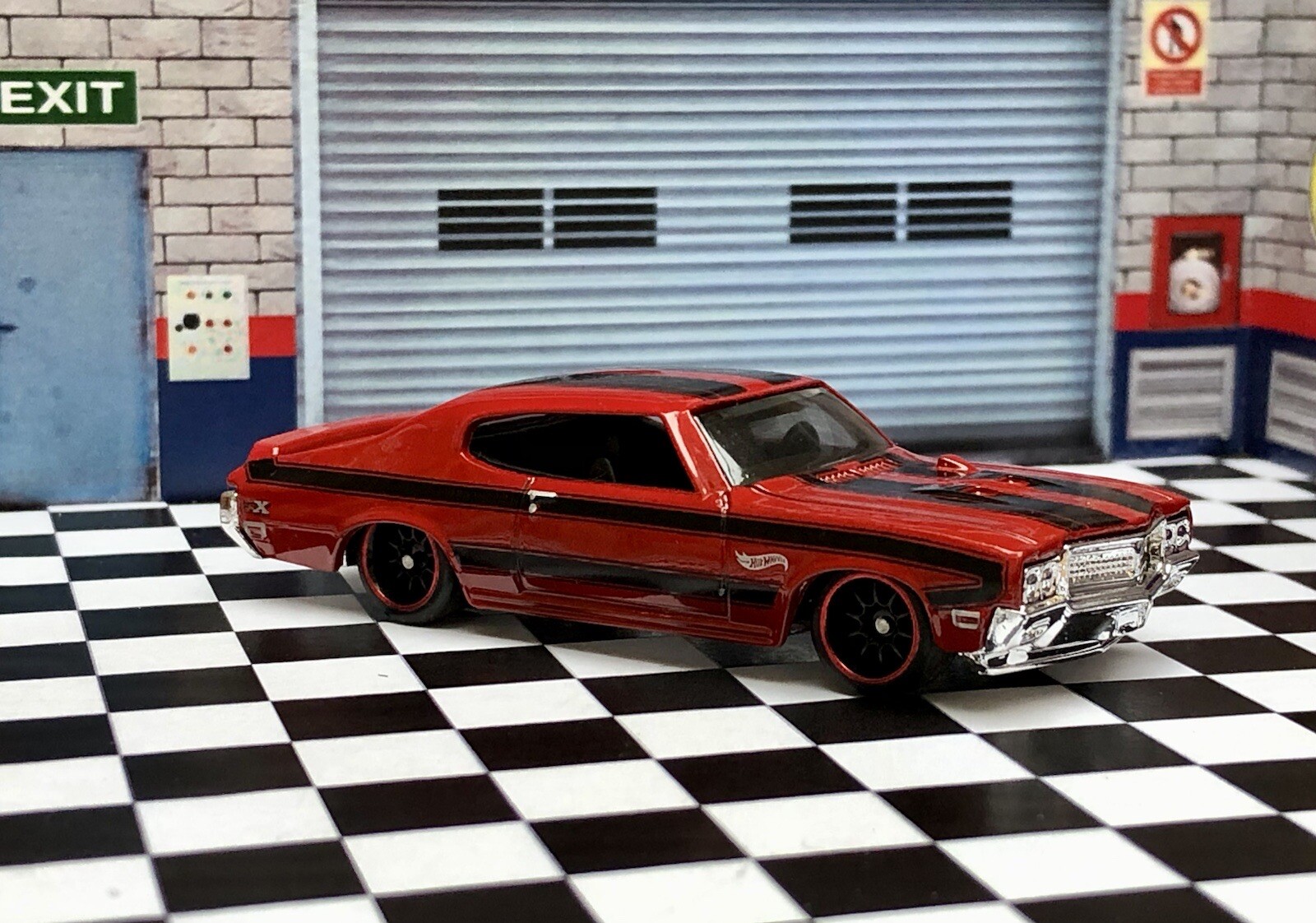Hot Wheels 1970 Buick GSX (Red) Loose Custom Wheels Real Riders/untapped-image