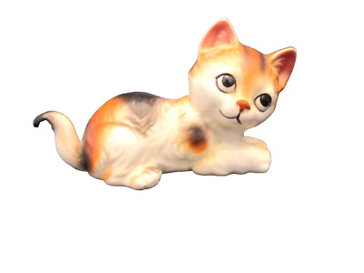 Vtg Noritake Calico Cat Figurine Porcelain 4'' Exklusive Design Deutsche Label