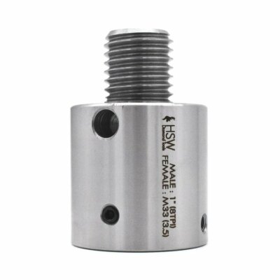 Gewindeadapter M33* 3,5 Innengewinde auf 1'' 8TPI Außengewinde Adapter