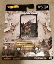 Hot Wheels Led Zeppelin Pop Culture 1:64 Die Cast 4/5 '67 Austin Minivan In hand