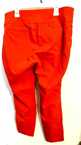 7th Avenue Stretch Pants No Pockets Orange Size Large - Picture 2 of 5