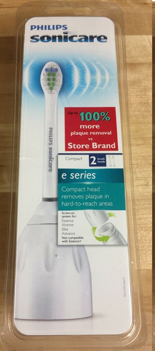 COMPACT Sonicare Elite Advance Essence Toothbrush Heads E-Series Sonic Care NEW