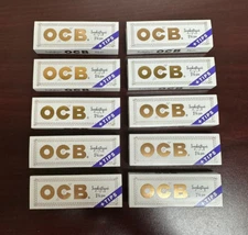 OCB Sophistique 1 1/4 Cigarette Rolling Papers + Tips -10 PACKS