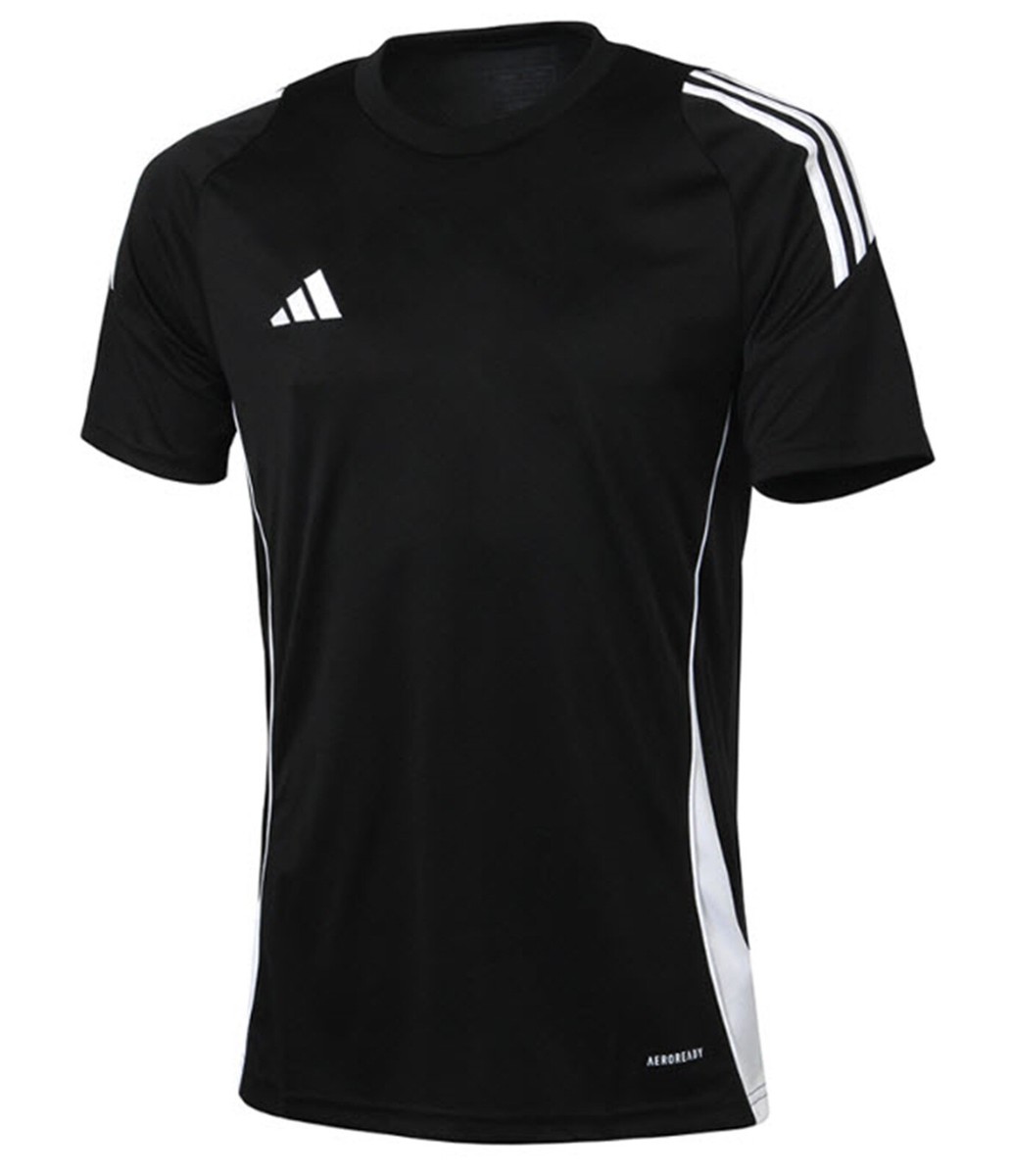 Adidas Men TIRO 24 T-Shirts Running Jersey Black Training Tee GYM