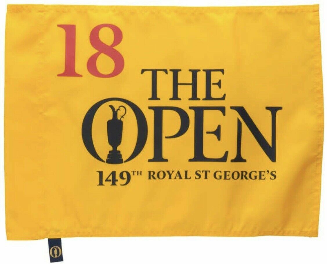 2021 British Open pin flag Royal St George Golf Club Collin Morikawa ...