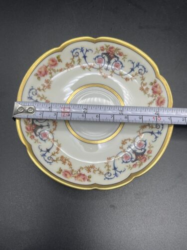 Vintage Haviland France Limoges Porcelain Gilt Espresso Cup and Saucer - Picture 11 of 13