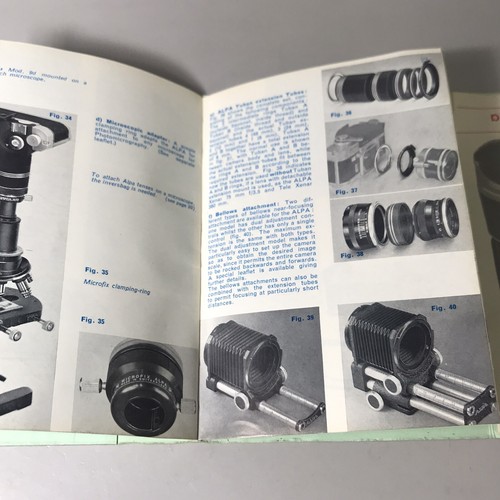 Original Alpa Reflex 9d and 9f Instructions For Use Manual / Handbook - Picture 8 of 10