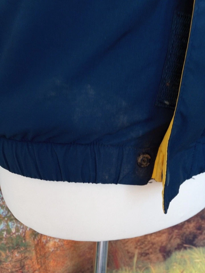 Chaqueta forrada de vellón con revestimiento de PU de nailon azul Henri Lloyd. Reino Unido Mujer Talla Pequeña Foto 2 de 4