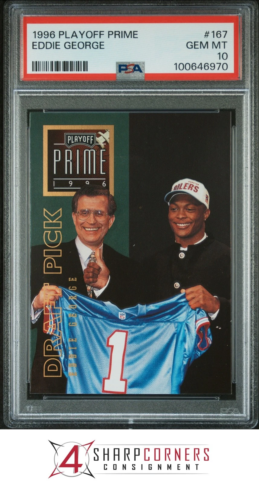 Eddie George trading card