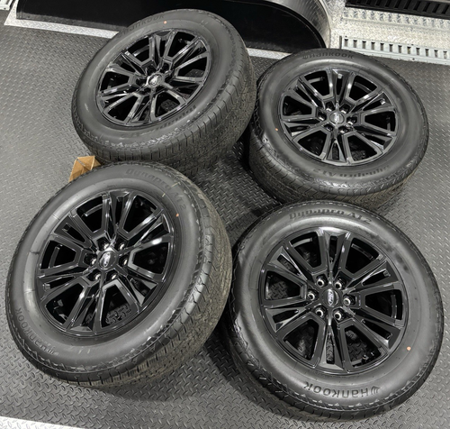 Ford 20" F-150 Platinum Black OEM Wheels Tires Rims Lariat Limited Tremor TPMS - Picture 11 of 18