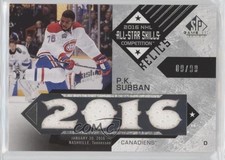 2016-17 SP Game Used All-Star Skills Relic Blends 9/99 PK Subban #ASB-PS xp6