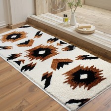 Boho Western Bathroom Runner Rug, Aztec Non-Slip Soft Absorbent Bath Mat, 18 ...