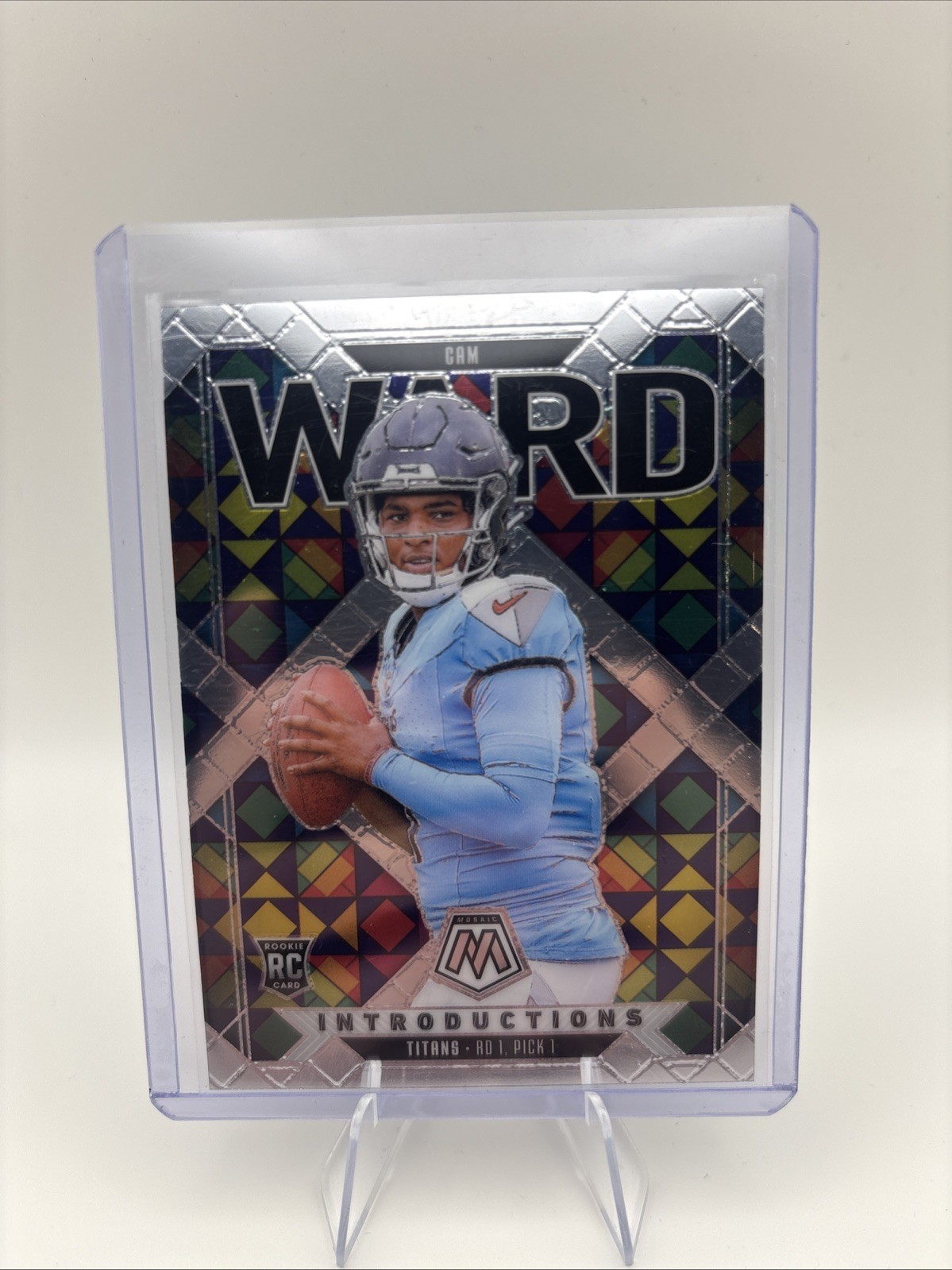 2025 Panini Mosaic - Introductions Cam Ward #6 Silver Prizm (RC)