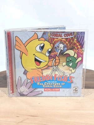 Freddi Fish 5 Creature Of Coral Cove (2001) PC CD ROM Computer Video Game #162h