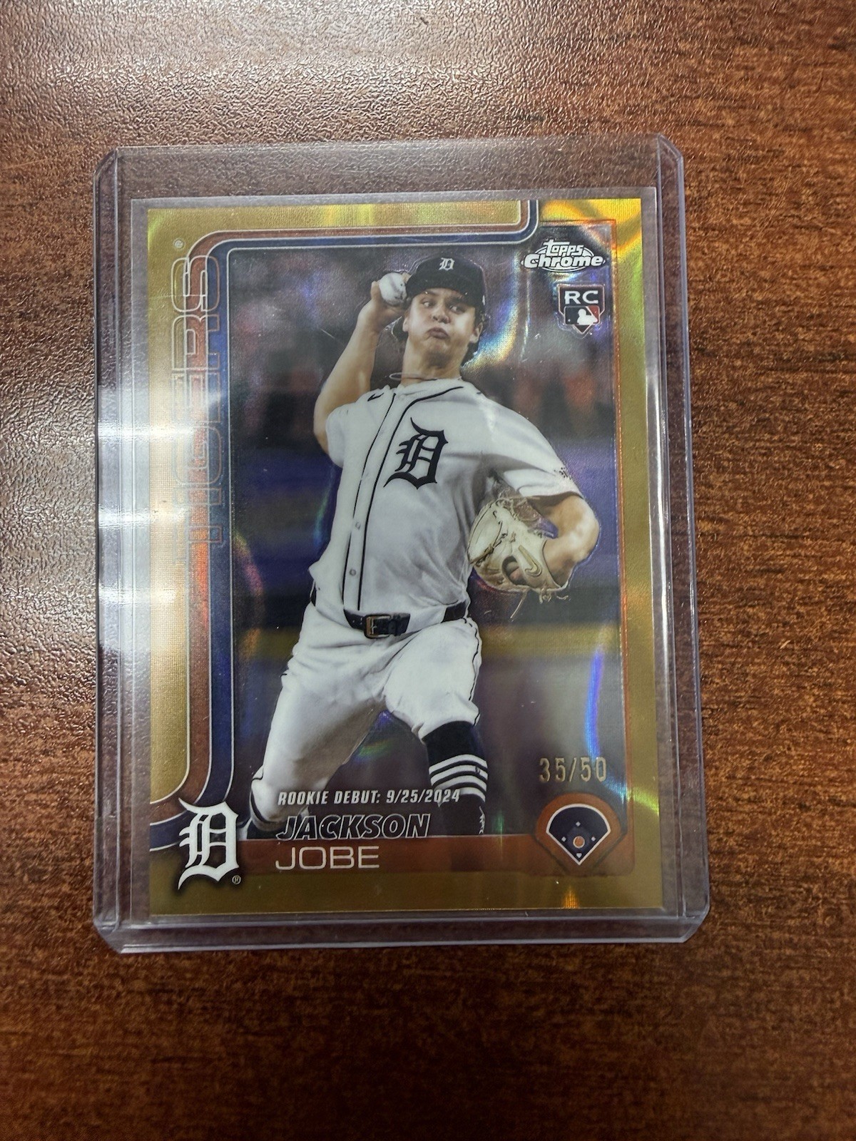 Jackson Jobe 2025 Topps Chrome Update Gold 35/50 USC48