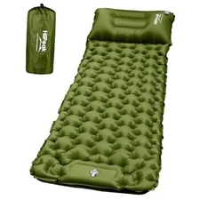  Sleeping Pad for Camping- Ultralight Inflatable Sleeping Mat with Built Green