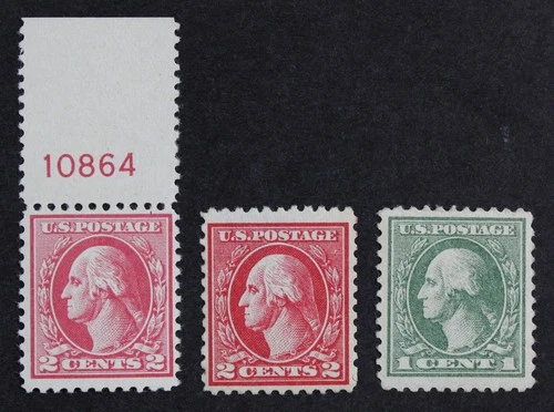 CKStamps: US Stamps Collection Scott#525 526 527 Mint H OG #527 Thin