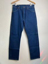 Vtg Wrangler 13MWZ Cowboy Cut Jeans Dark Wash Made in USA 80s-90s Rodeo 35x32