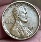 1921s Lincoln Cent nice original XF coin, very attractive take a look!