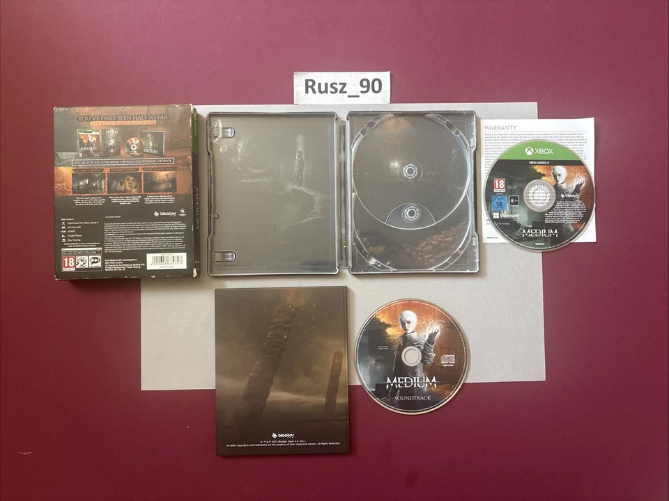 The Medium Two Worlds Special Edition Xbox Series X Steelbook Artbook & OST CIB, photo 2 of 5