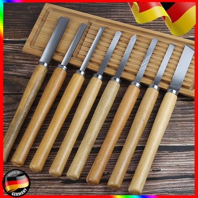 8 teilig Drechselmesser Set Drechseleisen Satz Drechselwerkzeuge Drechseln T