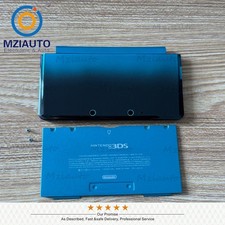 For Nintendo 3DS Console Top Bottom Case Faceplates Housing Shell Cover Blue