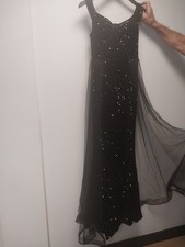 faeresty black woman sequinned gown size m