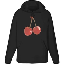'Two cherries' Adult Hoodie / Hooded Sweater (HO057660)